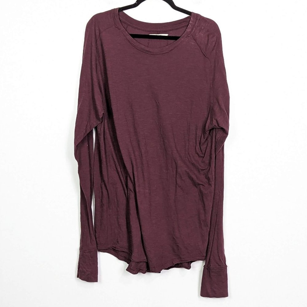 Women's Long Sleeve Top - Plum